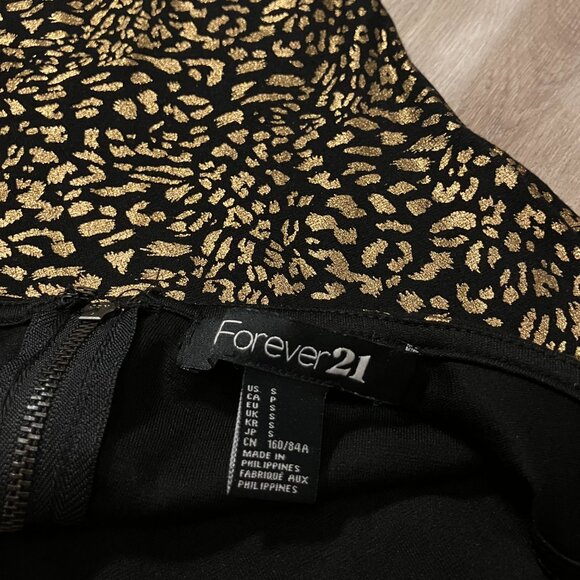 Forever 21 Cheetah Print Sleeveless Party Dress Women's Size Small - Picture 2 of 9